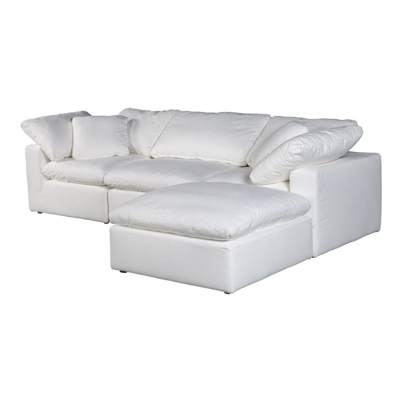 Terra - Livesmart Fabric Condo Lounge Modular Sectional - Cream - JaxCo Furniture
