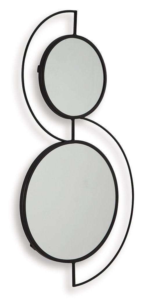 Shayham - Black - Accent Mirror - JaxCo Furniture