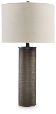 Dingerly - Brown - Glass Table Lamp - JaxCo Furniture