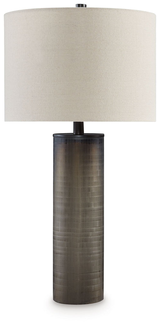 Dingerly - Brown - Glass Table Lamp - JaxCo Furniture