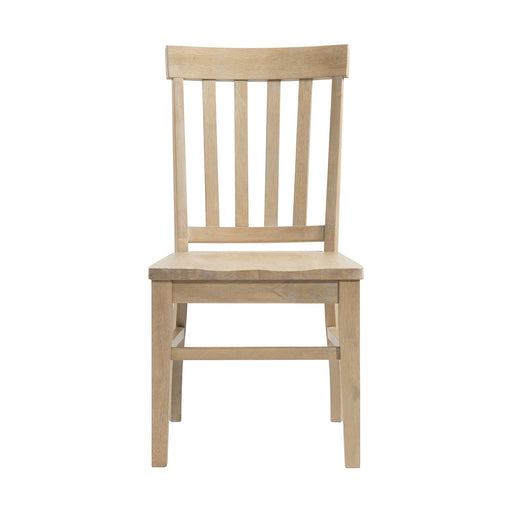 Lakeview - Slat Back Side Chair (Set of 2) - Natural Finish - JaxCo Furniture