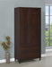 Wadeline - 2 Door Tall Accent Storage Cabinet - Rustic Tobacco - JaxCo Furniture