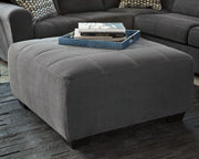 Ambee - Slate - Oversized Accent Ottoman - JaxCo Furniture
