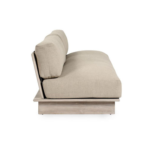 Livia - Teak Outdoor Sofa - Taupe - JaxCo Furniture