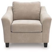 Willarae - Taupe - Chair And A Half - JaxCo Furniture
