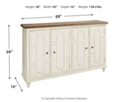 Roranville - Antique White - Accent Cabinet - JaxCo Furniture