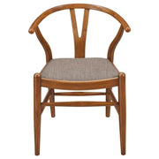 Dinah - Wood Wishbone Dining Side Chair (Set of 2) - Walnut - JaxCo Furniture