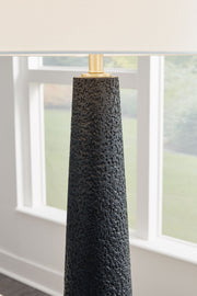 Hallburg - Black - Poly Floor Lamp - JaxCo Furniture