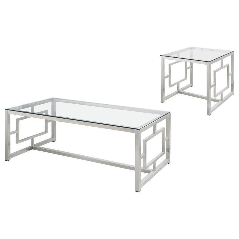 Merced - Rectangular Coffee Table Set - JaxCo Furniture