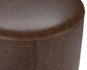 Clair - Leather Round Table - JaxCo Furniture