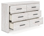 Cayboni - Whitewash - Six Drawer Dresser - JaxCo Furniture