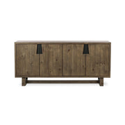 Lyra - 4 Door Buffet - Smoke Brown - JaxCo Furniture