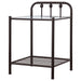 Livingston - Metal 1-Shelf Nightstand - Dark Bronze - JaxCo Furniture