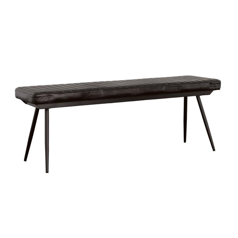 Misty - Leather Upholstered Dining Bench - Antique Espresso - JaxCo Furniture
