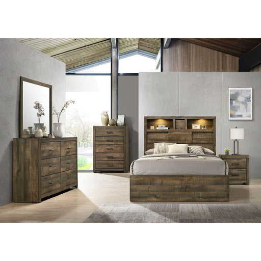 Bailey - Bookcase Panel Bedroom Set With Bluetooth - JaxCo Furniture