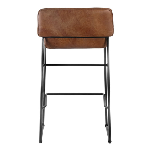 Starlet - Counter Stool Stool Open Road Leather (Set of 2) - Brown - JaxCo Furniture