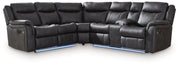 Sultan Meadow - Carbon - 2-Piece Reclining Sectional - JaxCo Furniture