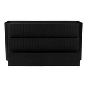 Povera - 6 Drawer Dresser - Black - JaxCo Furniture