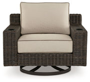 Coastline Bay - Brown - Swivel Lounge W/ Cushion - JaxCo Furniture