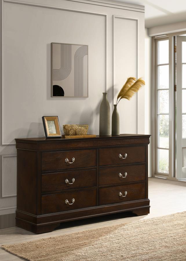 Louis Philippe - Six-Drawer Dresser - JaxCo Furniture