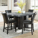 Camila - Square Counter Dining Set - Gray Top - JaxCo Furniture