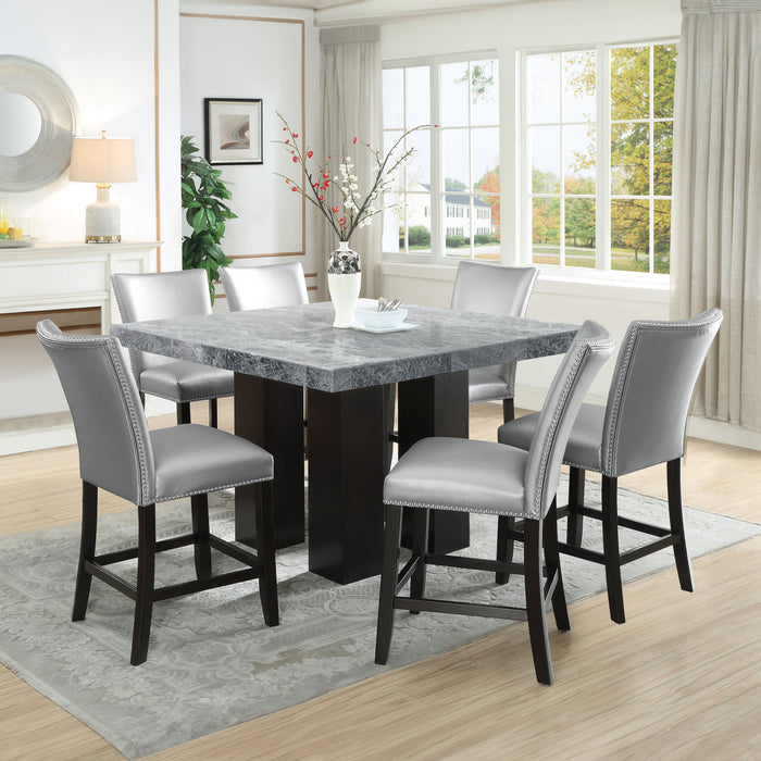 Camila - Square Counter Dining Set - Gray Top - JaxCo Furniture