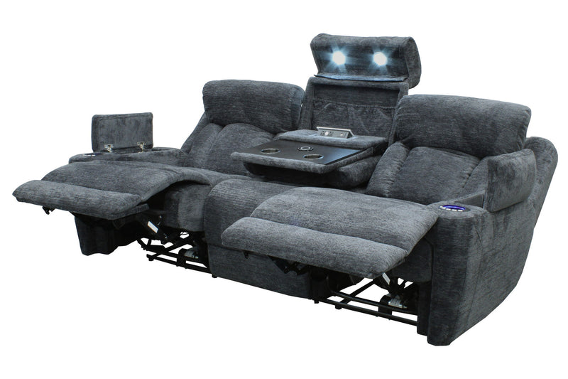Dalton - Power Drop Down Console Sofa - JaxCo Furniture