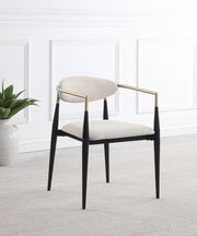 Alexis - Fabric Upholstered Dining Arm Chair (Set of 2) - JaxCo Furniture