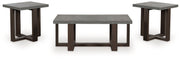 Dynnford - Gray / Brown - Occasional Table Set (Set of 3) - JaxCo Furniture