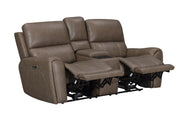 Hancock - Zero Gravity Power Reclining Console Loveseat P3 - JaxCo Furniture