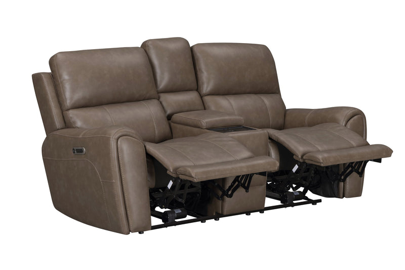 Hancock - Zero Gravity Power Reclining Console Loveseat P3 - JaxCo Furniture