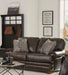 Roberto - Loveseat - Cocoa - Leather - JaxCo Furniture