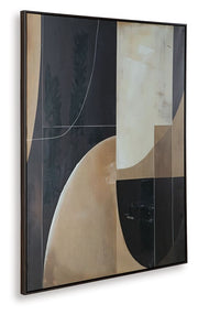 Ewanford - Black / Brown / Tan - Wall Art - JaxCo Furniture