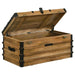 Simmons - Wood Storage Trunk - Natural And Black - JaxCo Furniture