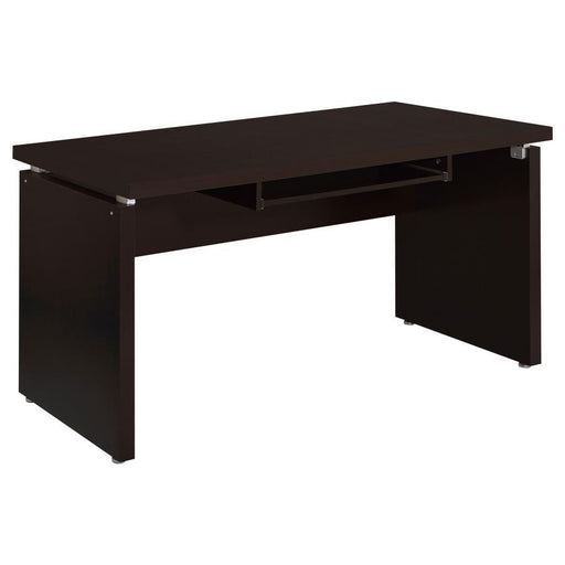 Skylar - Computer Desk With Keyboard Drawer - Cappuccino - JaxCo Furniture