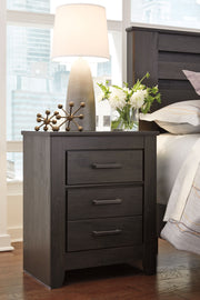 Brinxton - Charcoal - Two Drawer Night Stand - JaxCo Furniture