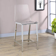 Juelia - Chrome Stools (Set of 2) - JaxCo Furniture
