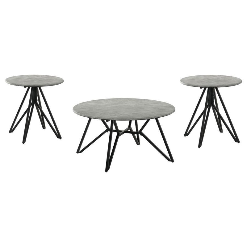 Hadi - Round Smarttop Coffee Table Set - JaxCo Furniture