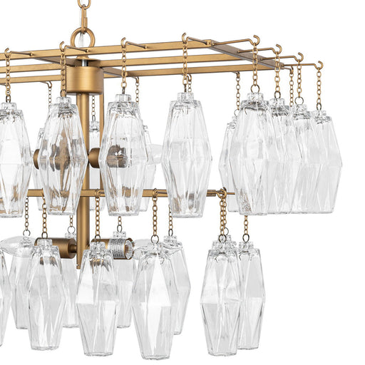 Tressia - Chandelier - Brass - JaxCo Furniture