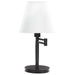 Colombe - Empire Shade Swing Arm Table Lamp - Black - JaxCo Furniture