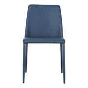 Nora - Vegan Leather Dining Chair (Set of 2) - Ocean Cavern Gray - JaxCo Furniture