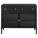 Sadler - 2-Drawer Metal Accent Storage Cabinet - Matte Black - JaxCo Furniture