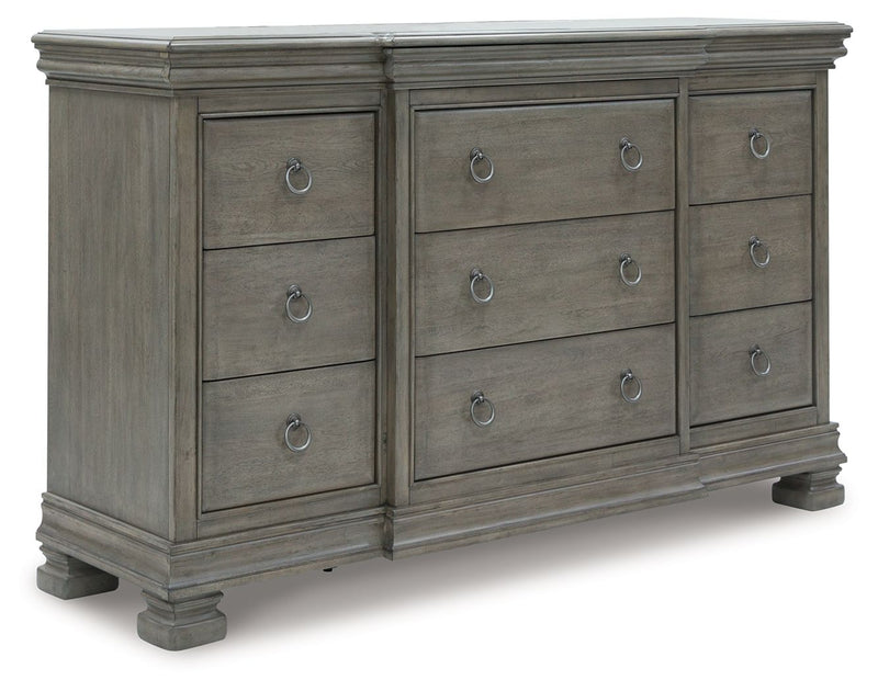 Lexorne - Gray - Dresser - JaxCo Furniture