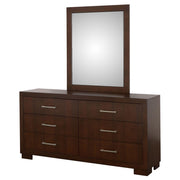Jessica - 6-Drawer Dresser With Mirror - JaxCo Furniture