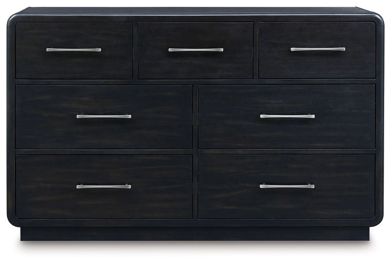 Rowanbeck - Black - Dresser - JaxCo Furniture