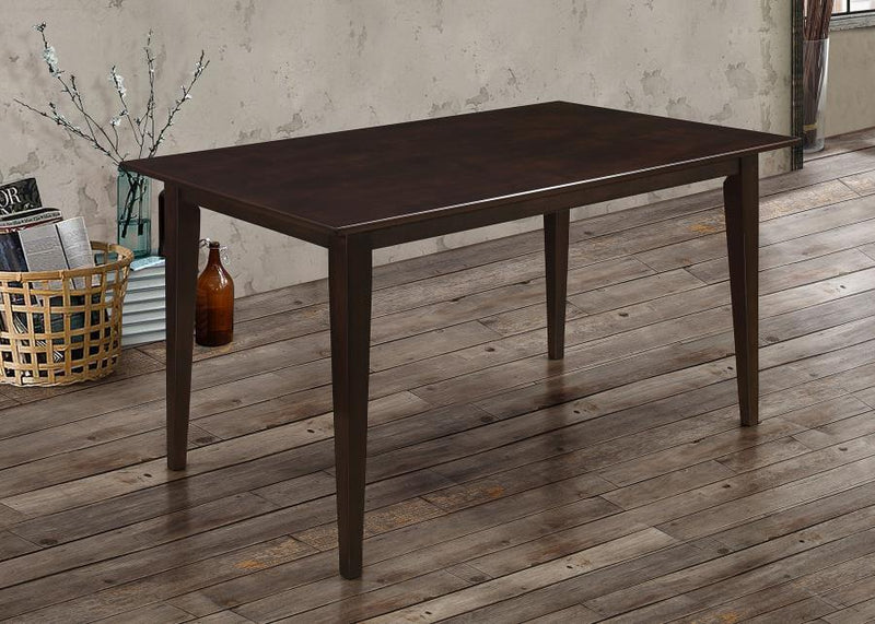 Gabriel - Rectangular Wood Dining Table - Cappuccino - JaxCo Furniture