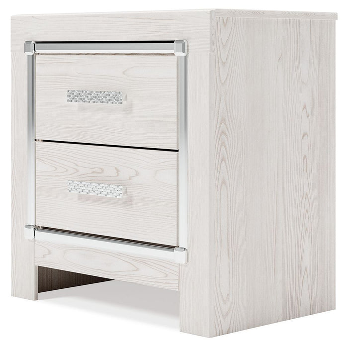 Altyra - White - Two Drawer Night Stand