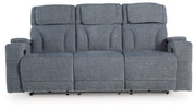 Studio Cave - Steel - Power Reclining Sofa - JaxCo Furniture