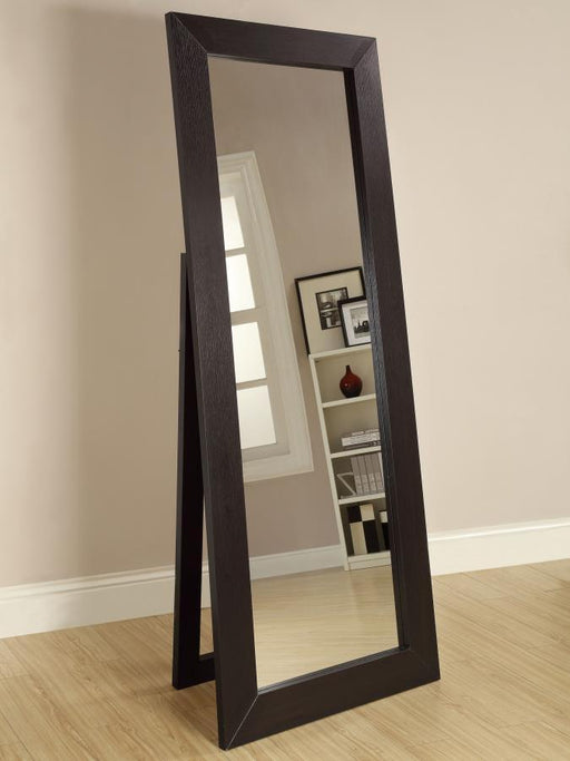 Toga - Wood Standing Floor Mirror - Cappuccino - JaxCo Furniture