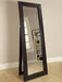 Toga - Wood Standing Floor Mirror - Cappuccino - JaxCo Furniture